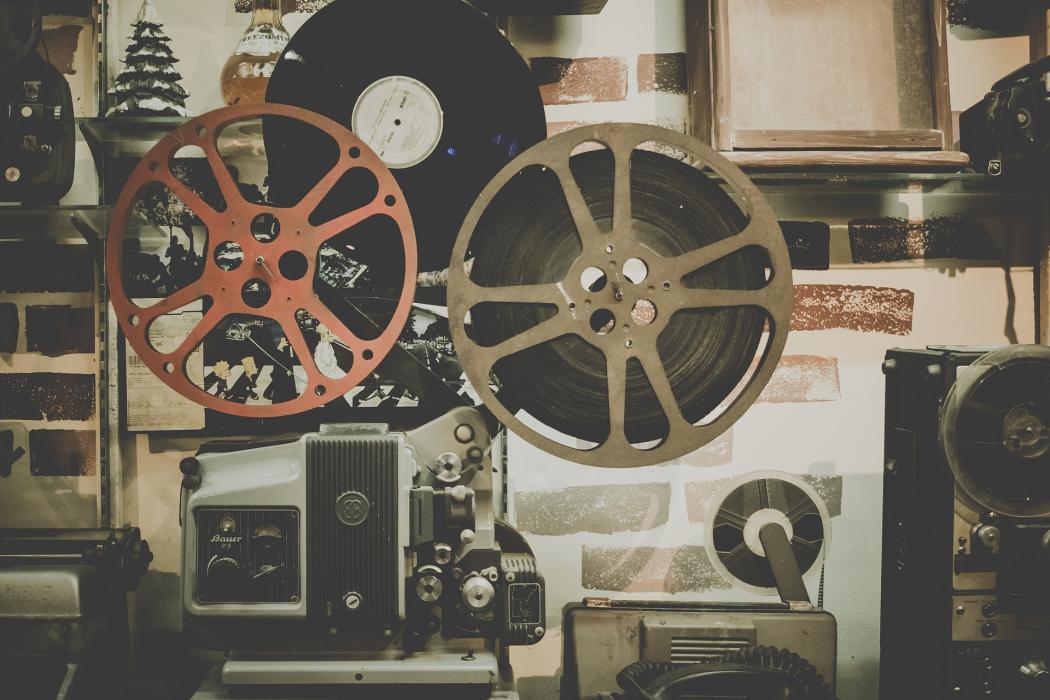 Imagen de cintas de cine antiguas 