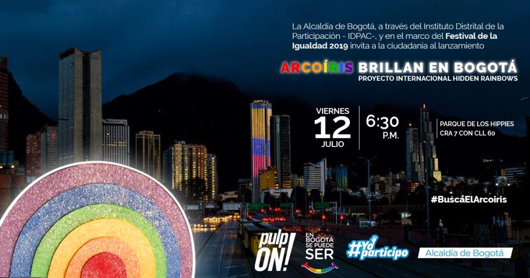 Invitación evento de lanzamiento del proyecto The Hidden Rainbows 