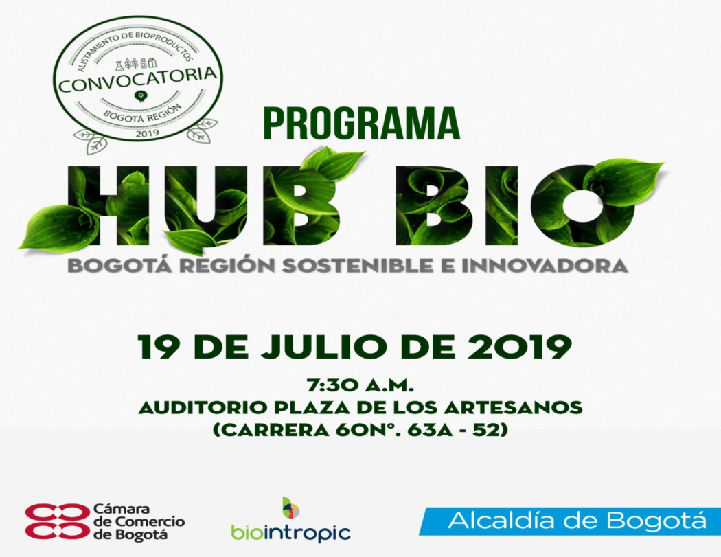 información lanzamiento del programa Hub-Bio el 19 de Julio de 2019 
