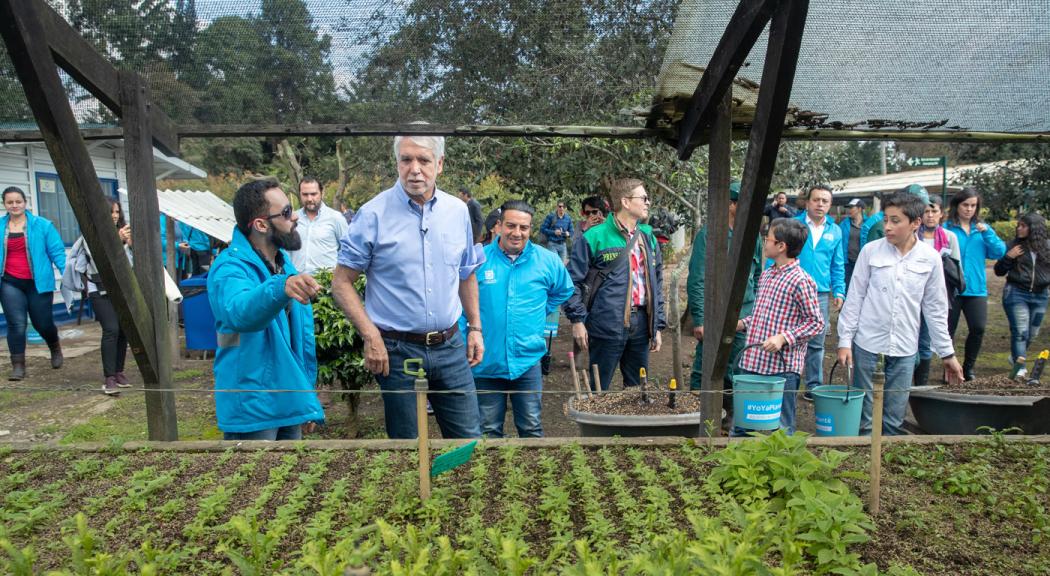 Alcalde Enrique Peñalosa visita el vivero La Florida donde crecen los árboles que serán sembrados en Bogotá - Foto: Alcaldía de Bogotá.