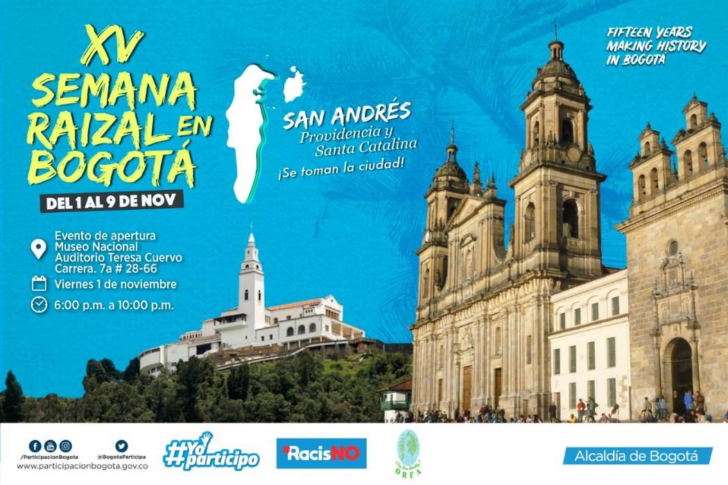 15° Semana Raizal en Bogotá del 1 al 9 de noviembre en Bogotá.
