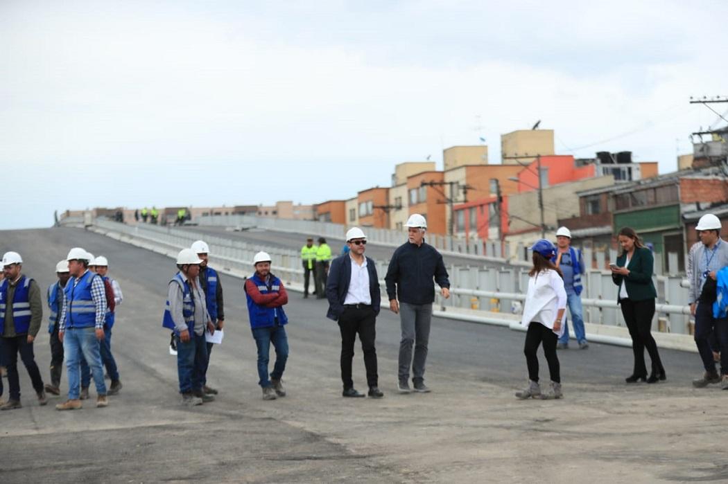 Obras Puente vehicular y ampliación de la Calle 63 - Foto: Comunicaciones Alcaldía / Diego Bauman