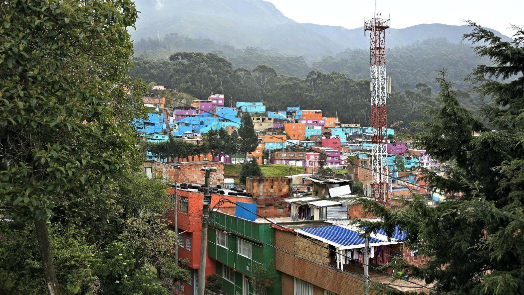 Panorámica de barrio El Consuelo, en Bogotá.
