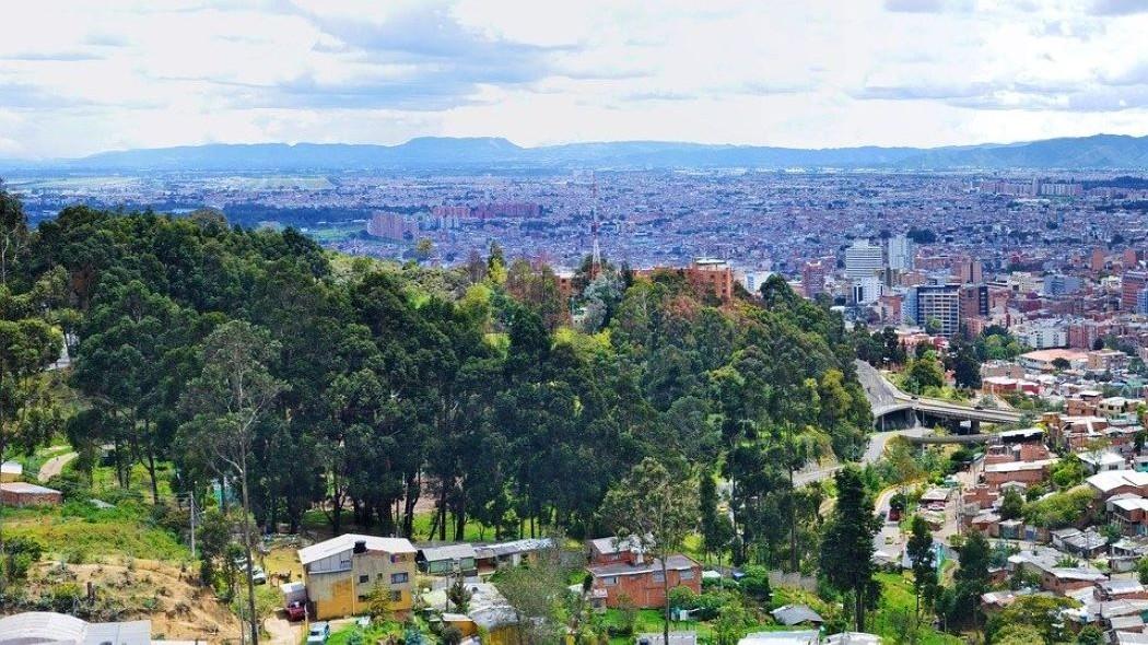 Imagen de una parte de los Cerros Orientales de Bogotá