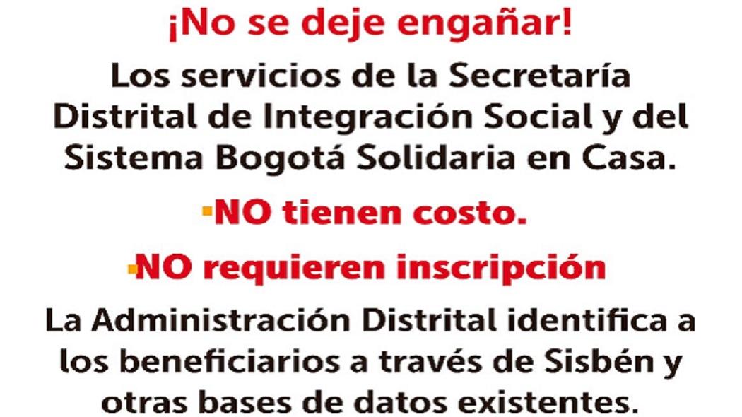 Sistema Bogotá Solidaria en Casa 