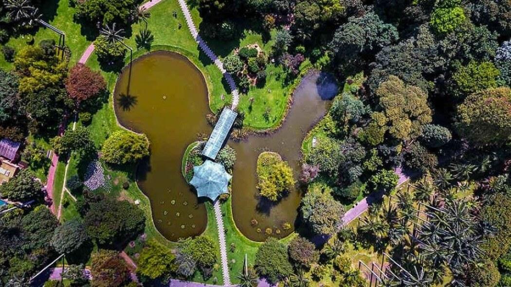 Imagen aérea del Jardín Botánico