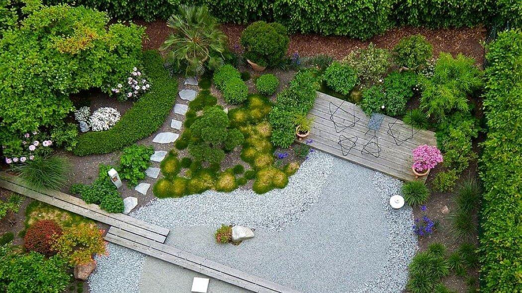 Imagen de un diseño paisajístico de Jardín.