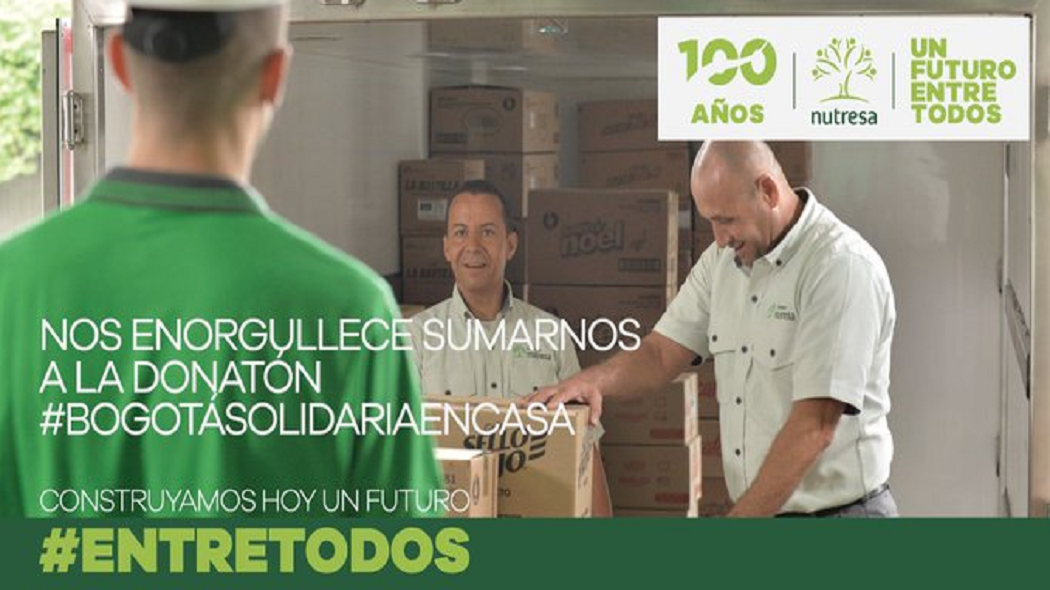 Nutresa dona 400 millones a Bogotá Solidaria en Casa