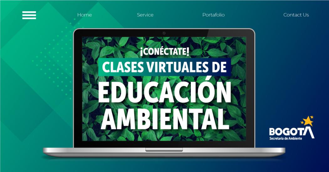 Imagen de la Secretaría de Ambiente. Invitación charlas virtuales educación ambiental.