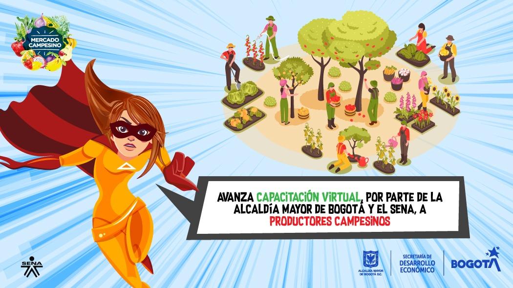 Alcaldía y el SENA lideran capacitación virtual a productores campesinos 