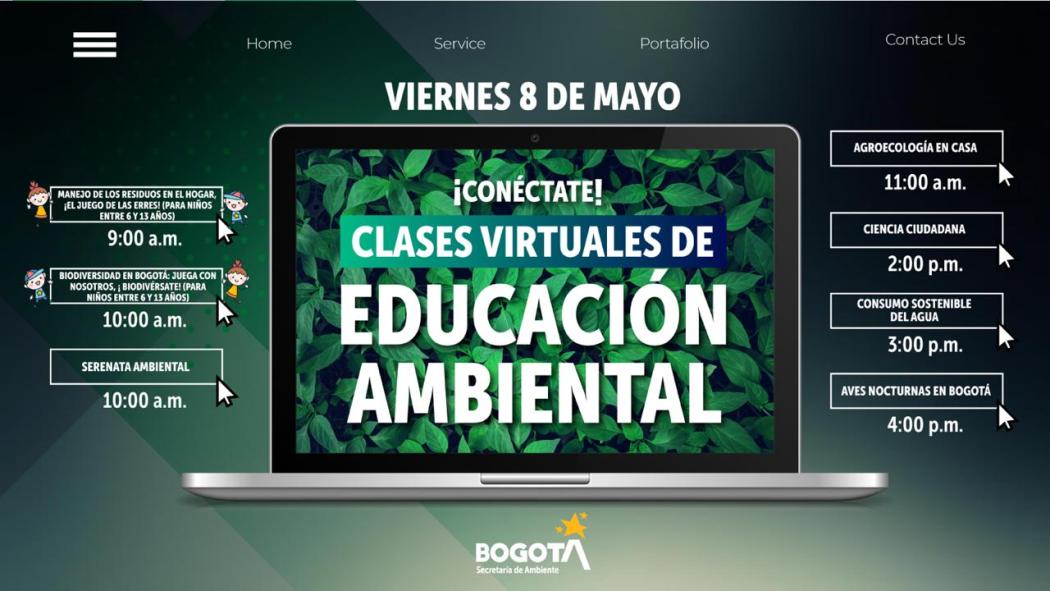 Imagen Secretaría de Ambiente. Charlas virtuales educación ambiental.