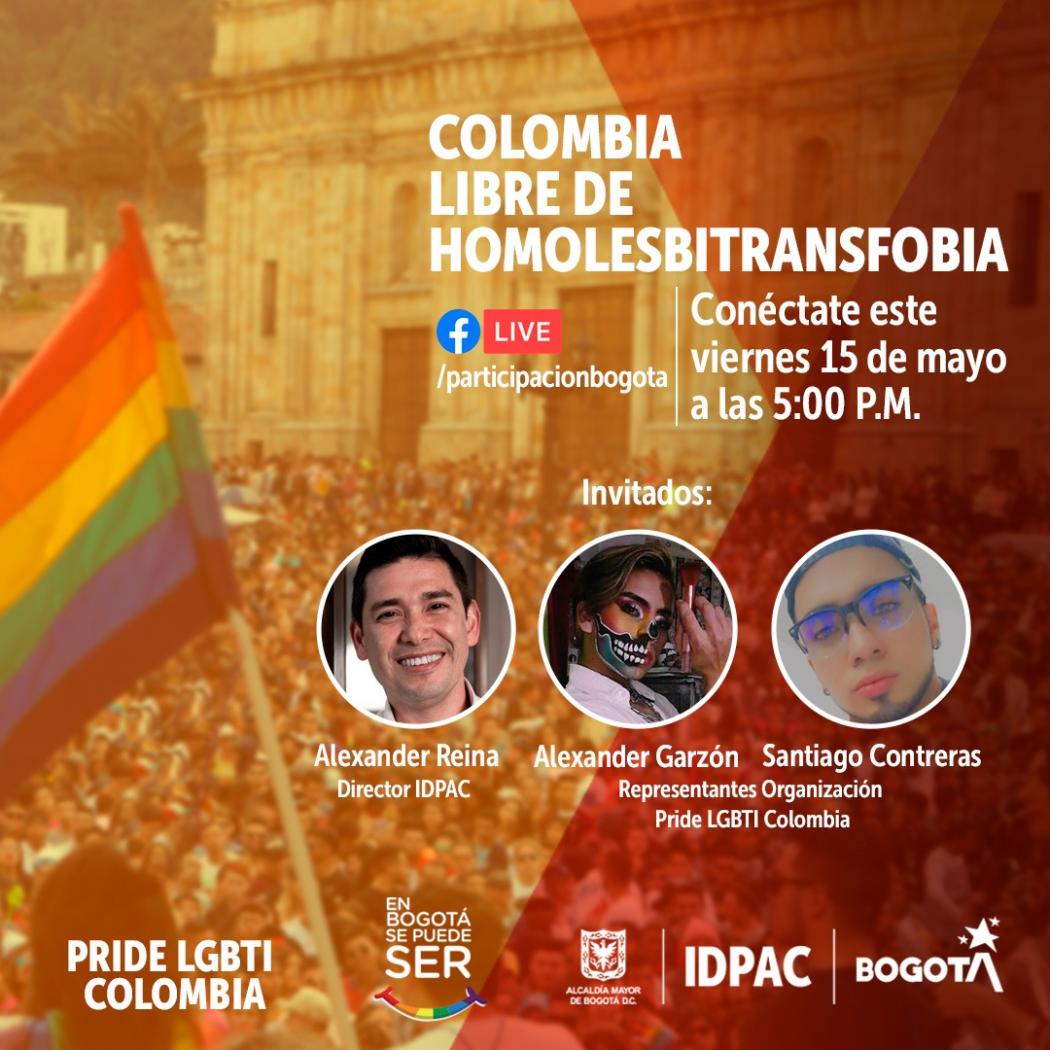 Participa en la charla 'Colombia libre de homolesbitransfobia'