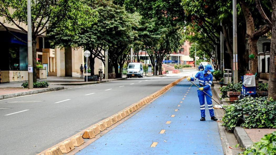 Street in Bogotá City.