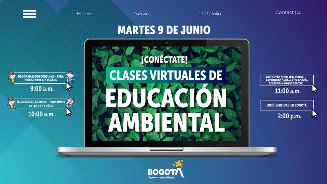 Imagen Secretaría de Ambiente. Clases virtuales educación ambiental.