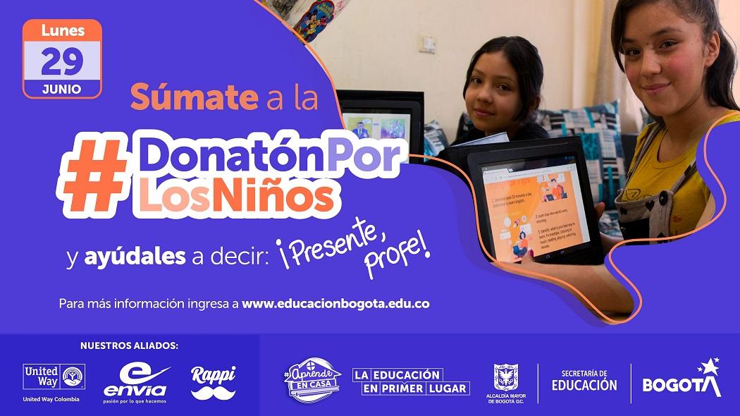 Únete a la #DonatónPorLosNiños para que todos se conecten con la educación