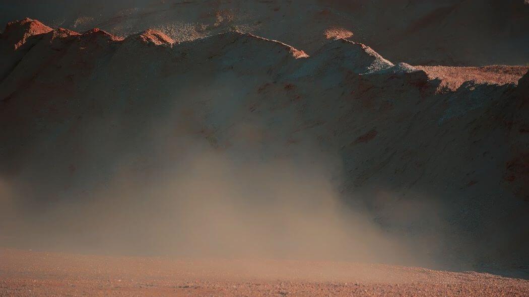 Imagen de polvo del Sahara
