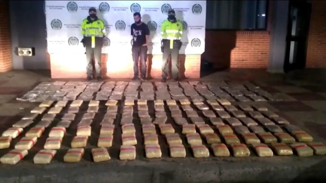 Policía de Bogotá incautó en Bosa 143 kilos de marihuana