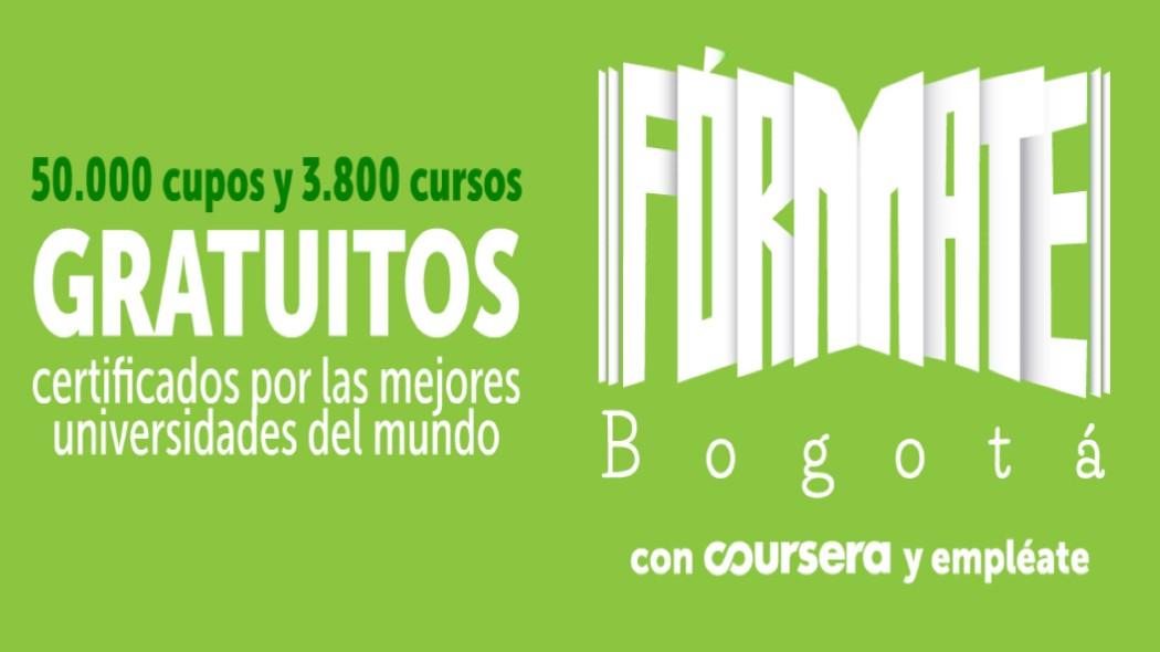 Programa Fórmate Bogotá tiene 3.800 cursos gratuitos