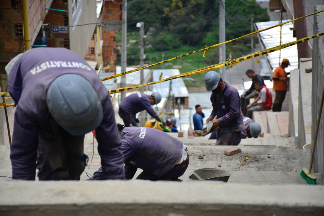 Avanzan las obras por todo Bogotá con protocolos de bioseguridad - Foto: Secretaría del Hábitat