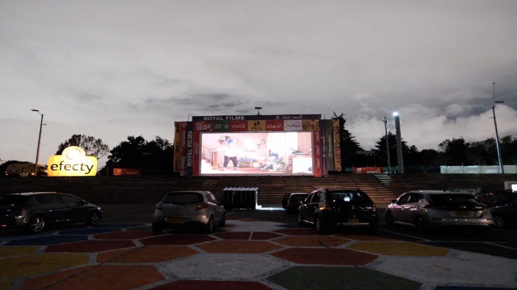 Cine Móvil en el parque Simón Bolívar