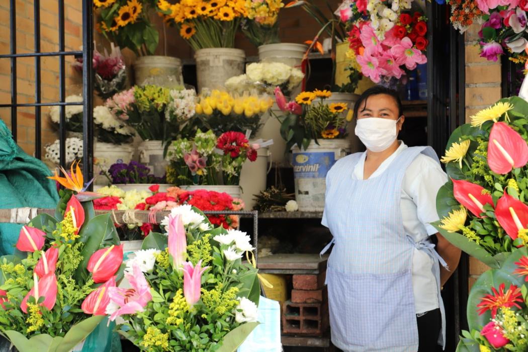 ReactÍvate con flores benefició a 117 comerciantes, Foto: Comunicaciones IPES