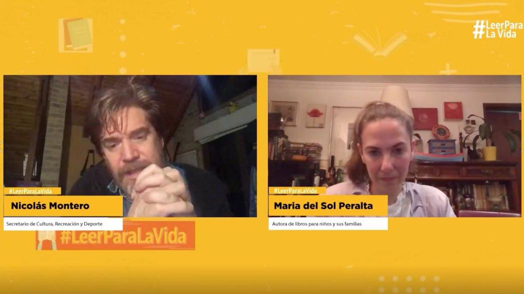 Imagen de video llamada entre Nicolás Montero y María del Sol Peralta