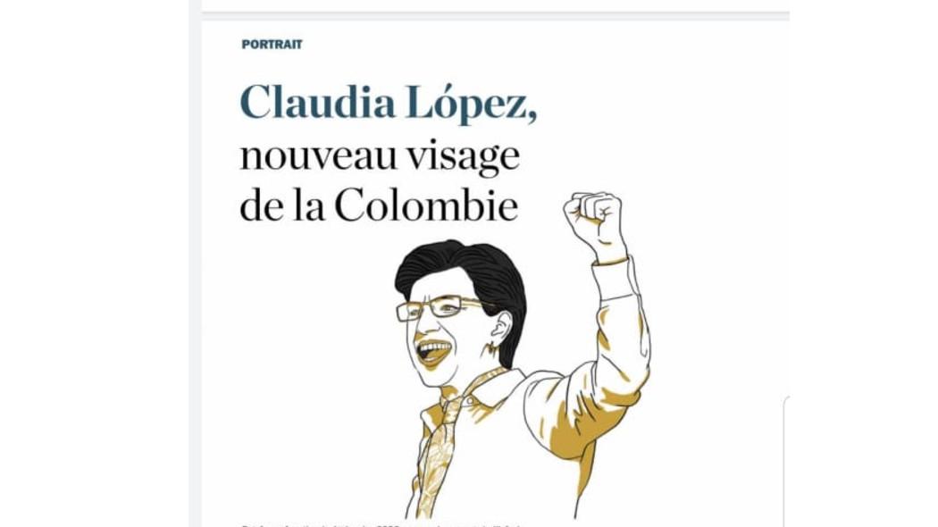 Ilustración de la alcaldesa Claudia López.