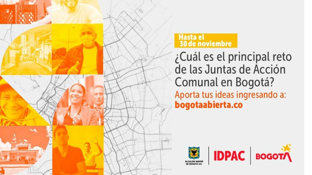 El Instituto Distrital de la Participación y Acción Comunal (IDPAC) invita a las Juntas de Acción Comunal a participar en el #RetoPorTuJAC.
