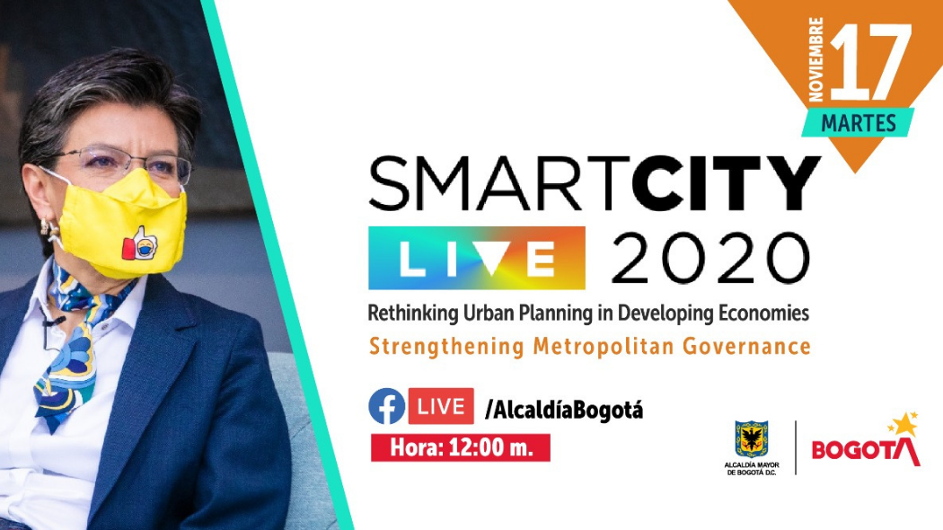Alcaldesa Claudia López en el evento Smart City Live 2020 