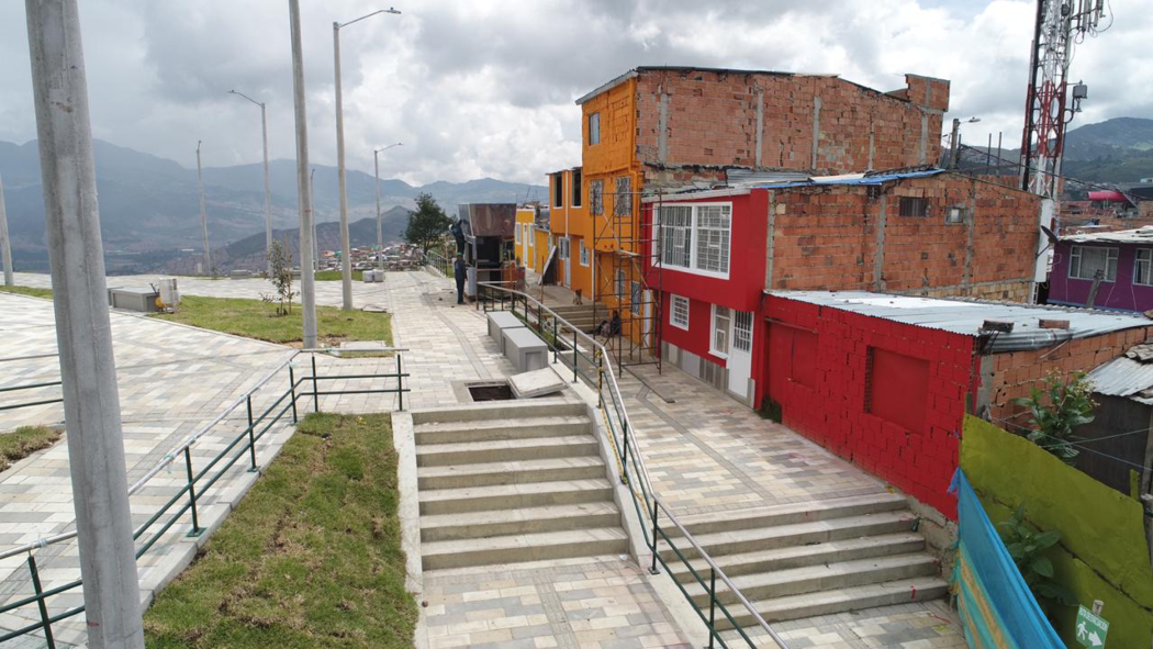 Programa de mejoramiento de barrios en la localidad de Ciudad Bolívar. Foto: Caja de la Vivienda Popular