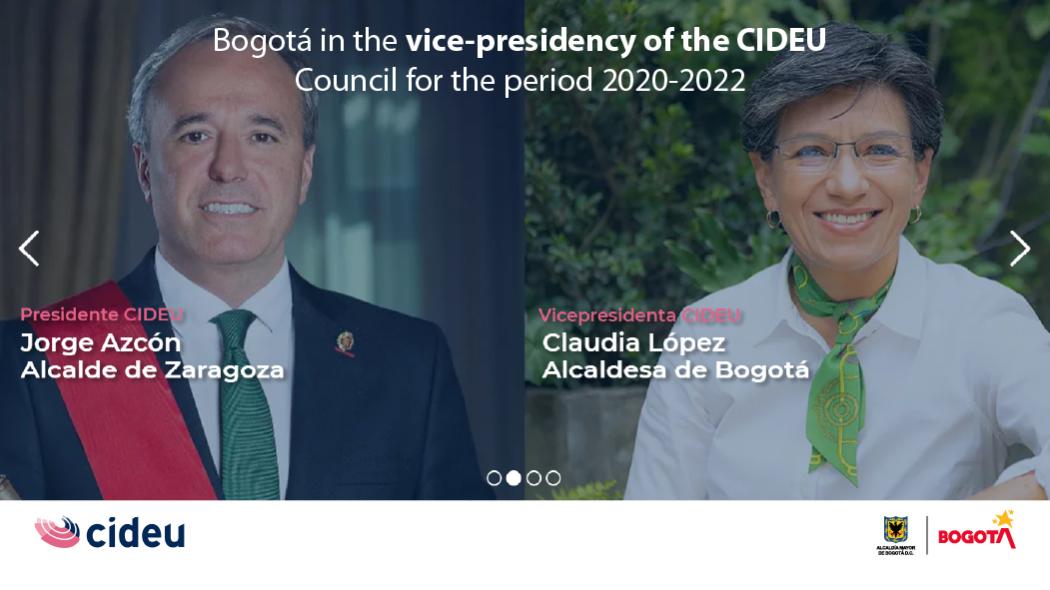 Bogotá named vice-president at the CIDEU Council for the 2020-2022 period