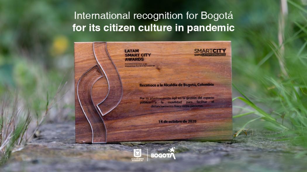 International recognition for Bogota's citizen culture during the pandemic
