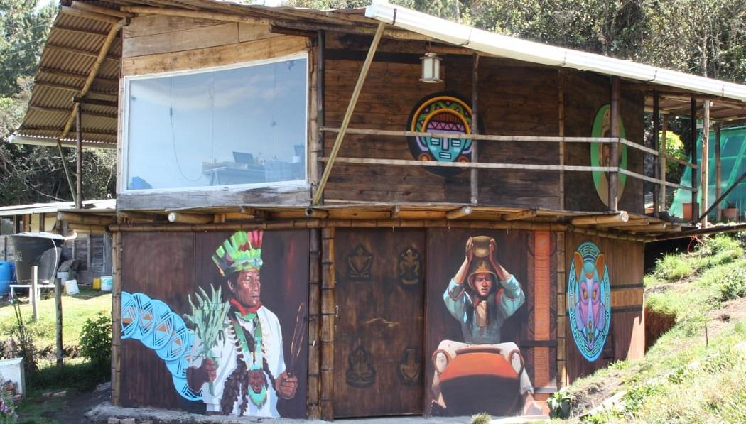 El Bioparque Casa Colibrí es un espacio para la multicreación y promoción de bienes y servicios culturales y creativos en la vereda El Verjón de Teusacá, localidad de Santa Fe. Foto:FUGA.