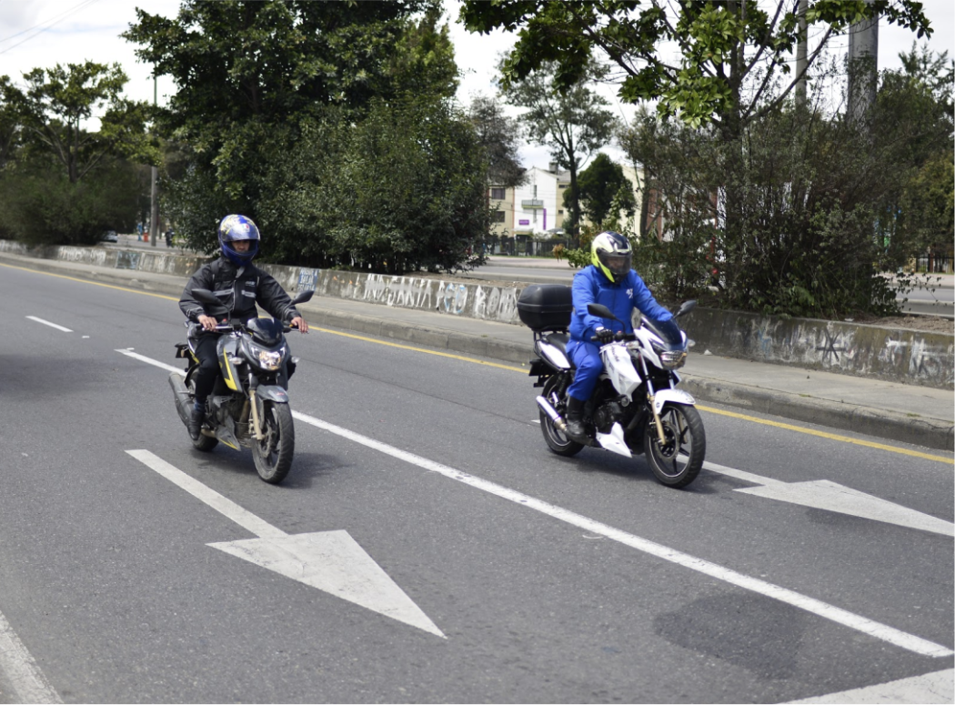 Motociclistas en la vía. Foto: Secretaría de Movilidad - La Nueva Movilidad 
