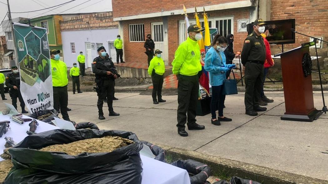 El lanzamiento de la estrategia 'Plan 100 días: Territorios libres de drogas', fue hecho en la localidad de San Cristóbal