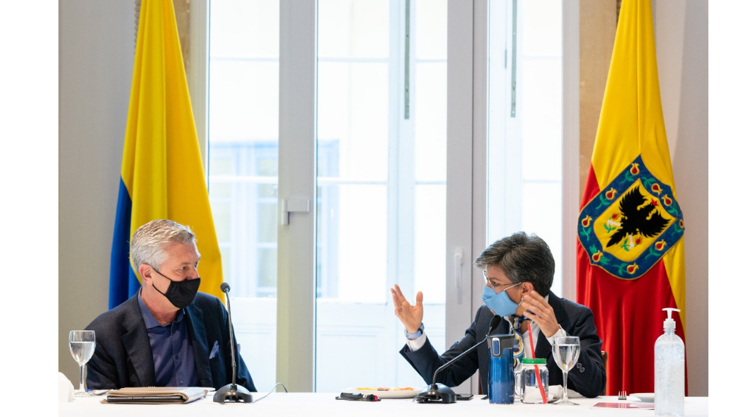 The United Nations High Commissioner for Refugees (UNHCR), Filippo Grandi, met with the Mayor of Bogota, Claudia Lopez, the Mayor of Bogota, Claudia Lopez.