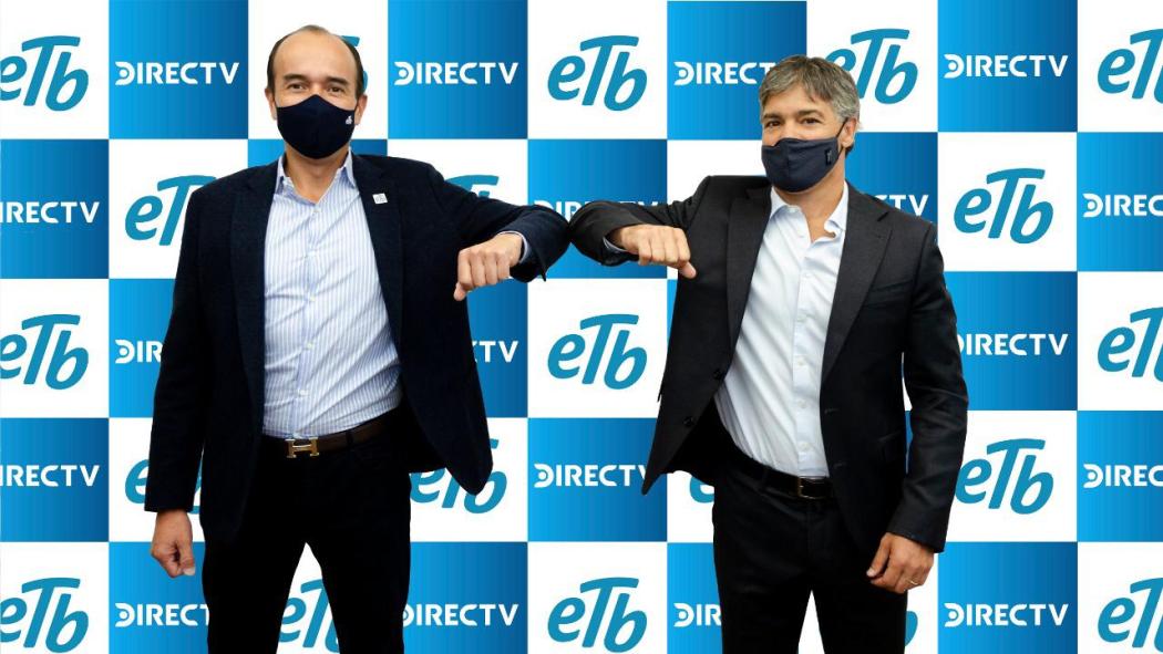 Los presidentes de ETB, Sergio González Guzmán, y de DIRECTV, Mariano Díaz de Vivar, sellaron la alianza comercial estratégica que permitirá ofrecer la mejor experiencia de entretenimiento al cliente