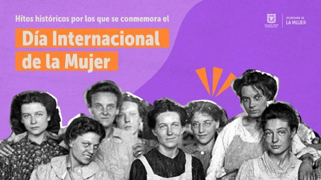 Una de las primeras movilizaciones del Día Internacional de la Mujer, la llevaron a cabo las obreras de la industria textil de Estados Unidos en 1857. Foto: Secretaría de la Mujer.
