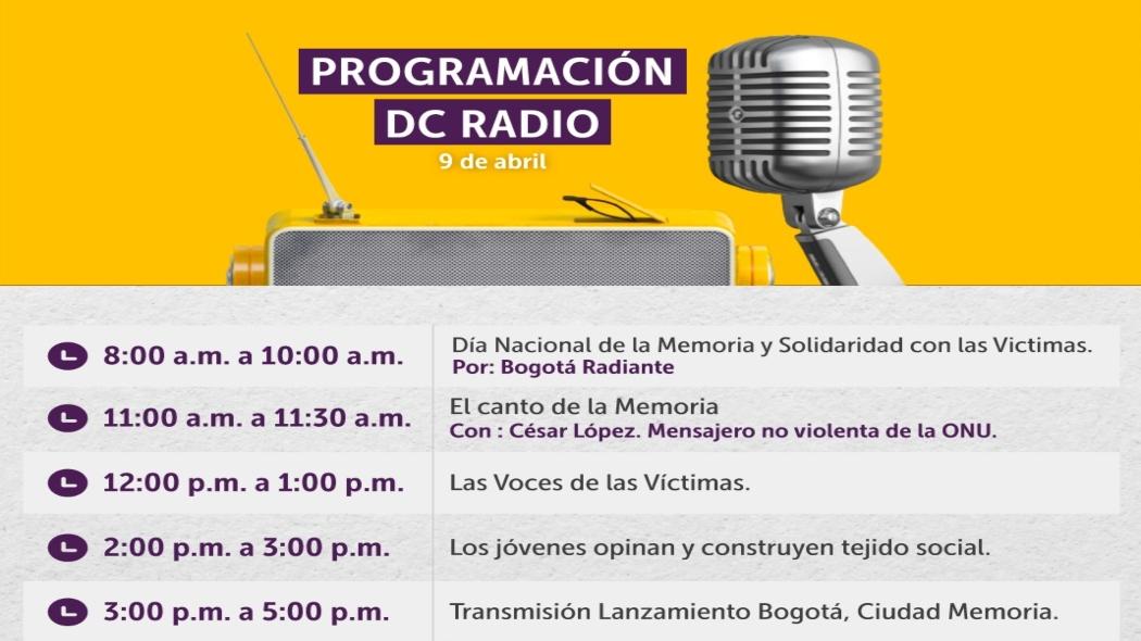 Programación del IDPAC en conmemoración a las víctimas