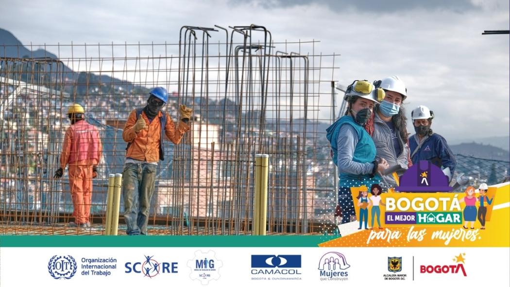 El sector de la construcción representa el 6,7% de los ocupados en Bogotá, es decir, emplea a 261.556 personas, de las cuales el 9,9% (26mil) son mujeres y el 90,1% (225 mil) son hombres.Foto: Secretaría del Hábitat