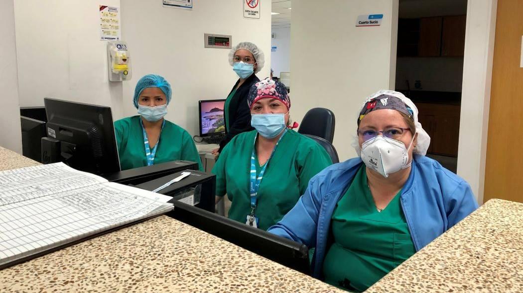 Imagen de las enfermeras del Hospital El Tintal.