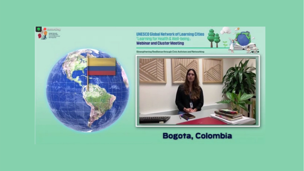En su intervención, la directora del Centro Distrital de Educación e Investigación en Salud de Bogotá presentó la plataforma Aprender Salud