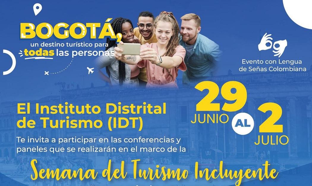 El IDT realiza la Semana del Turismo Incluyente para posicionar a Bogotá como destino para todas las personas. Foto: IDT.