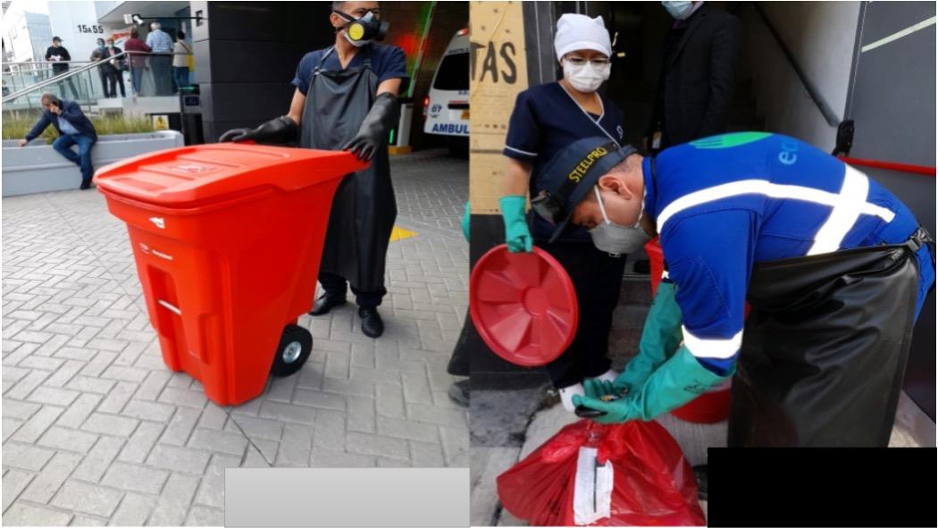 La UAESP a través de Eco Capital recoge los residuos hospitalarios. Foto: Secretaría de Ambiente.