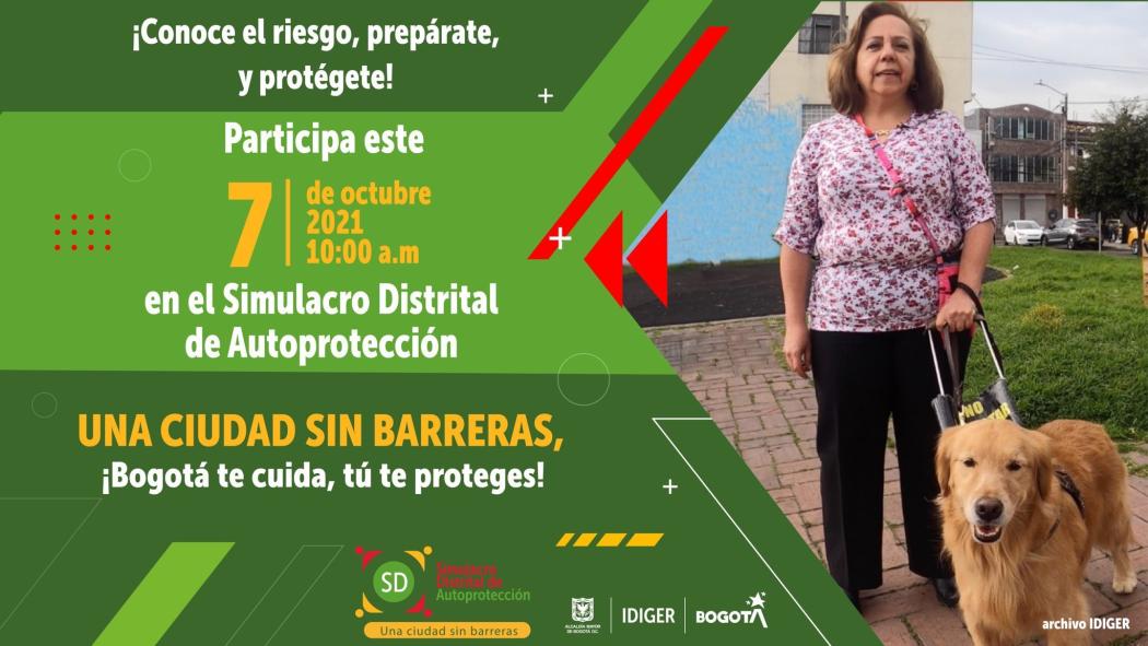 Varias localidades de Bogotá ya se han inscrito para el Simulacro Distrital, solo faltas tu. Pieza: IDIGER. 