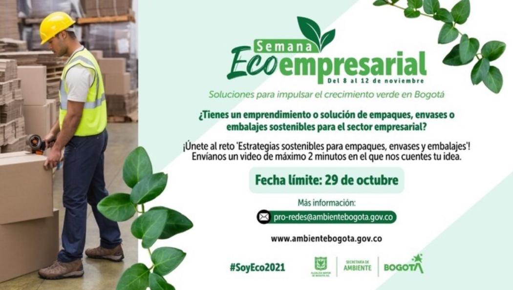 Los ganadores serán anunciados en la Semana Ecoempresarial 2021, en el mes de noviembre. Imagen. Secretaría de Ambiente.