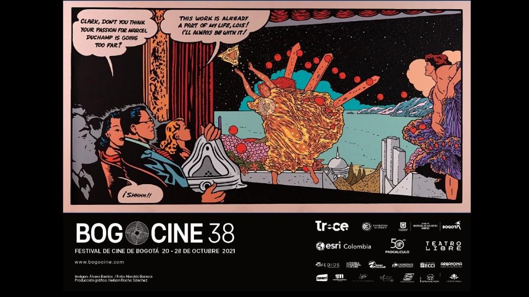 Poster Festival Internacional de cine Bogocine edición 38
