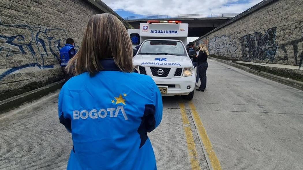 Imagen de inspección de las ambulancias en Bogotá