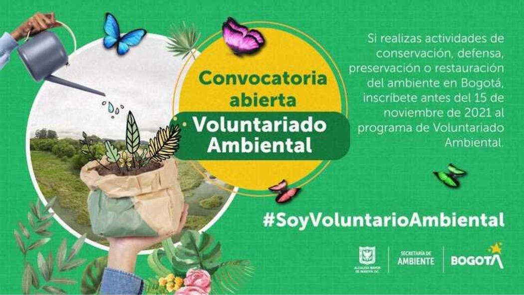 Abierta convocatoria del programa Voluntariado Ambiental en Bogotá 