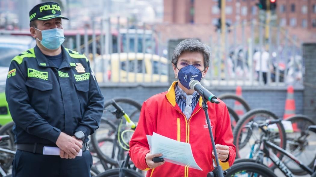 Alcaldesa, Claudia López, entrega información sobre seguridad en Bogotá